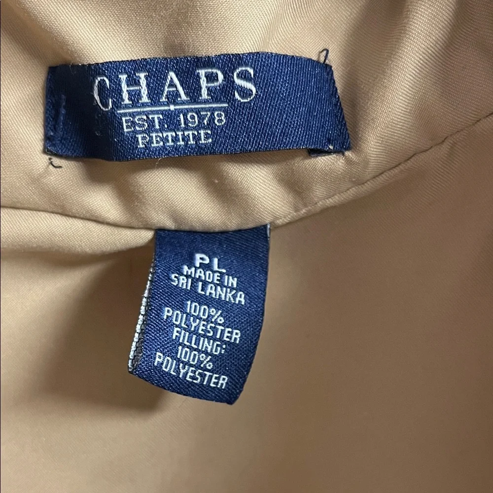 Chaps gold Quilted Women's Vest - Picture 2 of 2